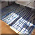 DR02. Blue and gray rug. 
